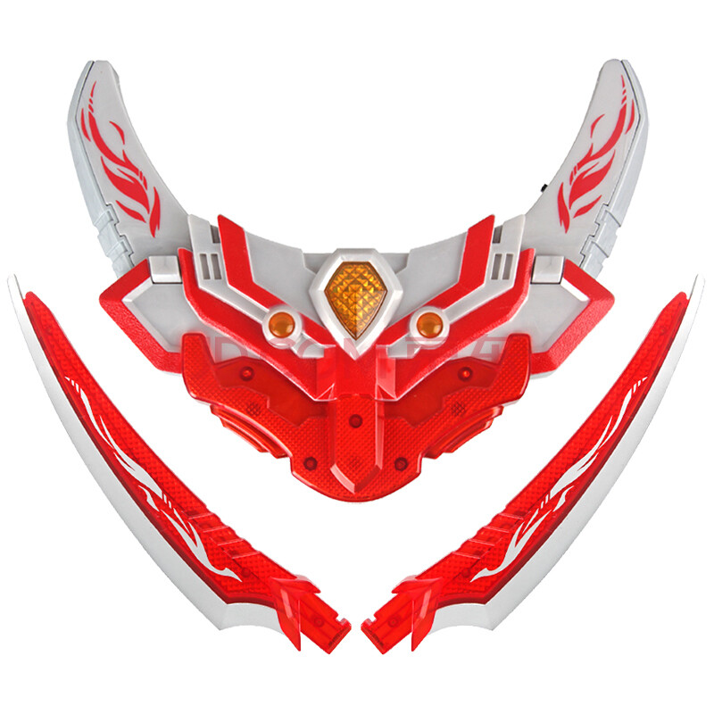 玩具铠传刑天拿瓦炎龙帝皇侠儿童召唤器腰带套装 纪念版--升级烈焰刀