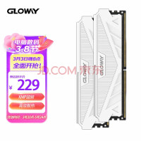 光威（Gloway）16GB(8Gx2)套装 DDR4 3200 台式机内存 天策系列-皓月白