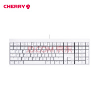 樱桃（CHERRY）MX2.0S G80-3820LXAEU-0 全尺寸机械键盘 办公键盘 游戏键盘 白色 茶轴