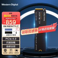 西部数据（WD）SN570/SN770 M.2接口 高速NVMe笔记本台式机SSD固态硬盘 黑盘SN770 2T