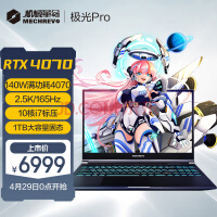 机械革命（MECHREVO）极光Pro 15.6英寸游戏本 笔记本电脑(i7-12650H 16G 1T RTX4070 165HZ 2.5K屏)