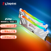 ʿ (Kingston) FURY 32GB(16G2)װ DDR5 8000 ̨ʽڴ Renegade RGB  ɫ