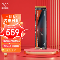  (aigo) 2TB SSD̬Ӳ M.2ӿ(NVMe1.4) PCIe4*4 P7000Z ٸߴ7450MB/s