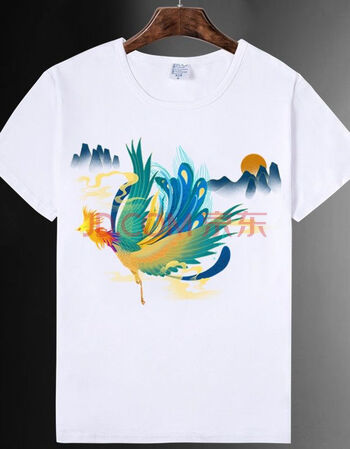 凤凰涅盘不死鸟神话神兽t恤男女短袖学生上衣服夏季装海澜之家联名