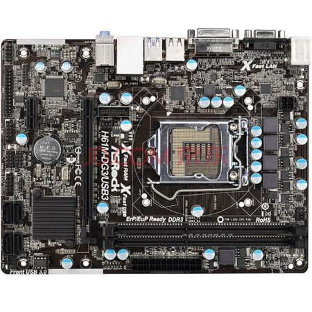 華擎h61m-dg3/usb3 主板(intel h61/lga 1155)