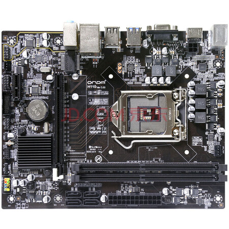 昂达(onda)h110m 全固版 (intel h110/lga 1151)主板 支持ddr3/ddr4