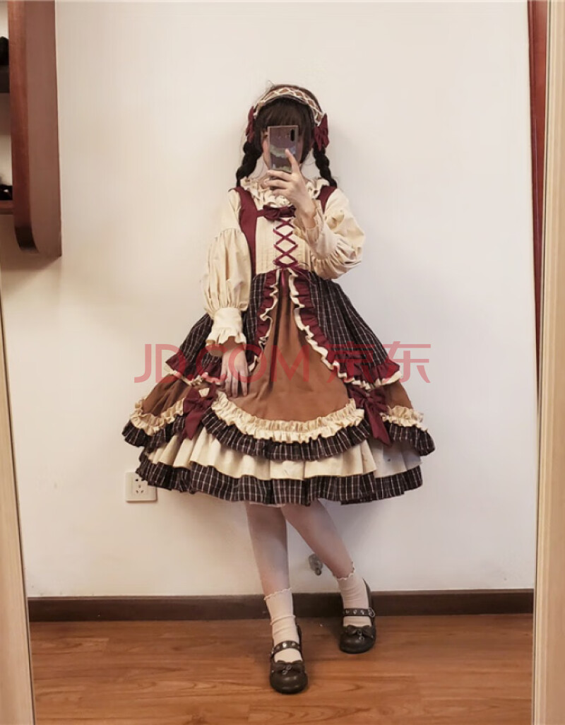 lolita裙子正版原创英伦茶会款小骑士复古欧式优雅吊带jsk连衣裙重工