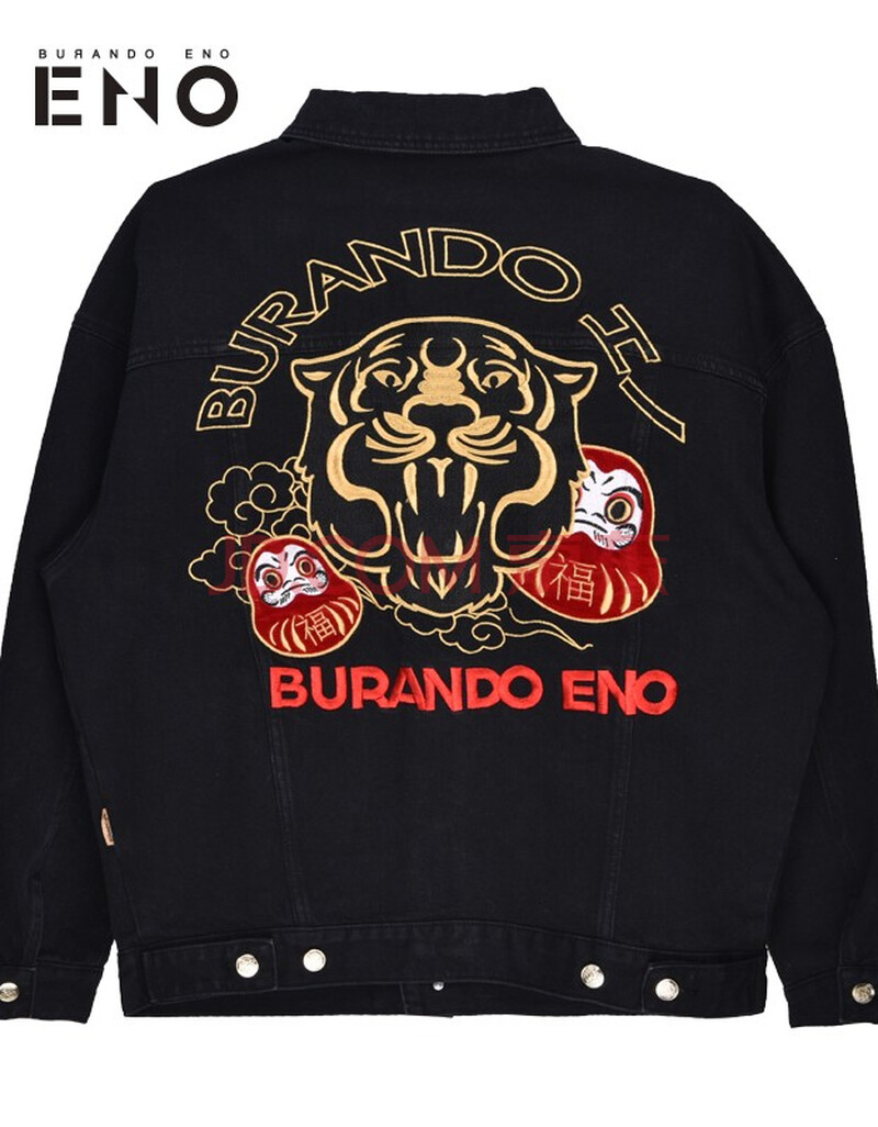 刺绣潮流时尚宽松牛仔衣外套e21p21mdj026 黑色 s【图片 价格 品牌