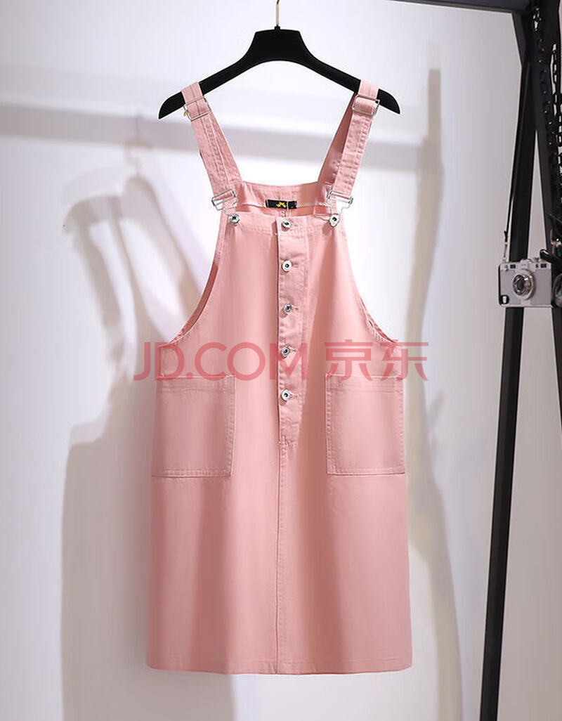 62016背带牛仔裙粉色 185-205斤建议穿4xl