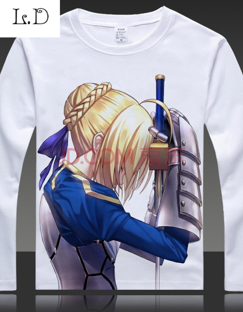 fate stay night 吾王saber t恤 秋季长袖男女动漫周边衣服二次元 11