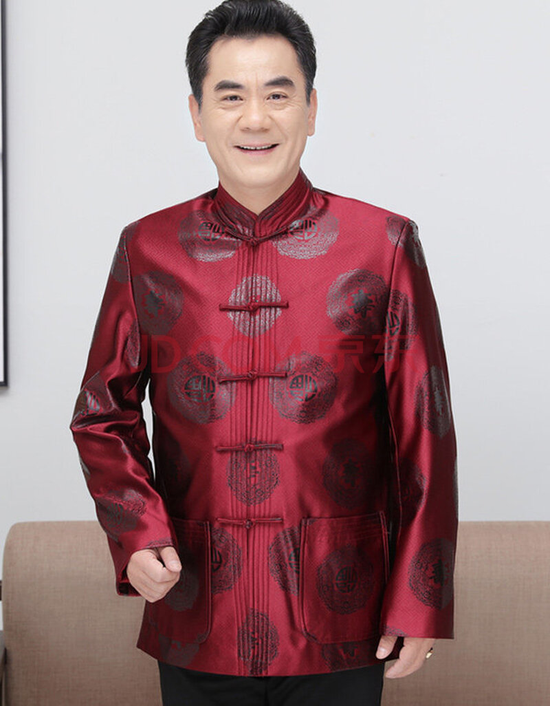 八十大寿穿唐装爷爷奶奶80大寿衣服老人生日过寿唐装中老年爸爸男士