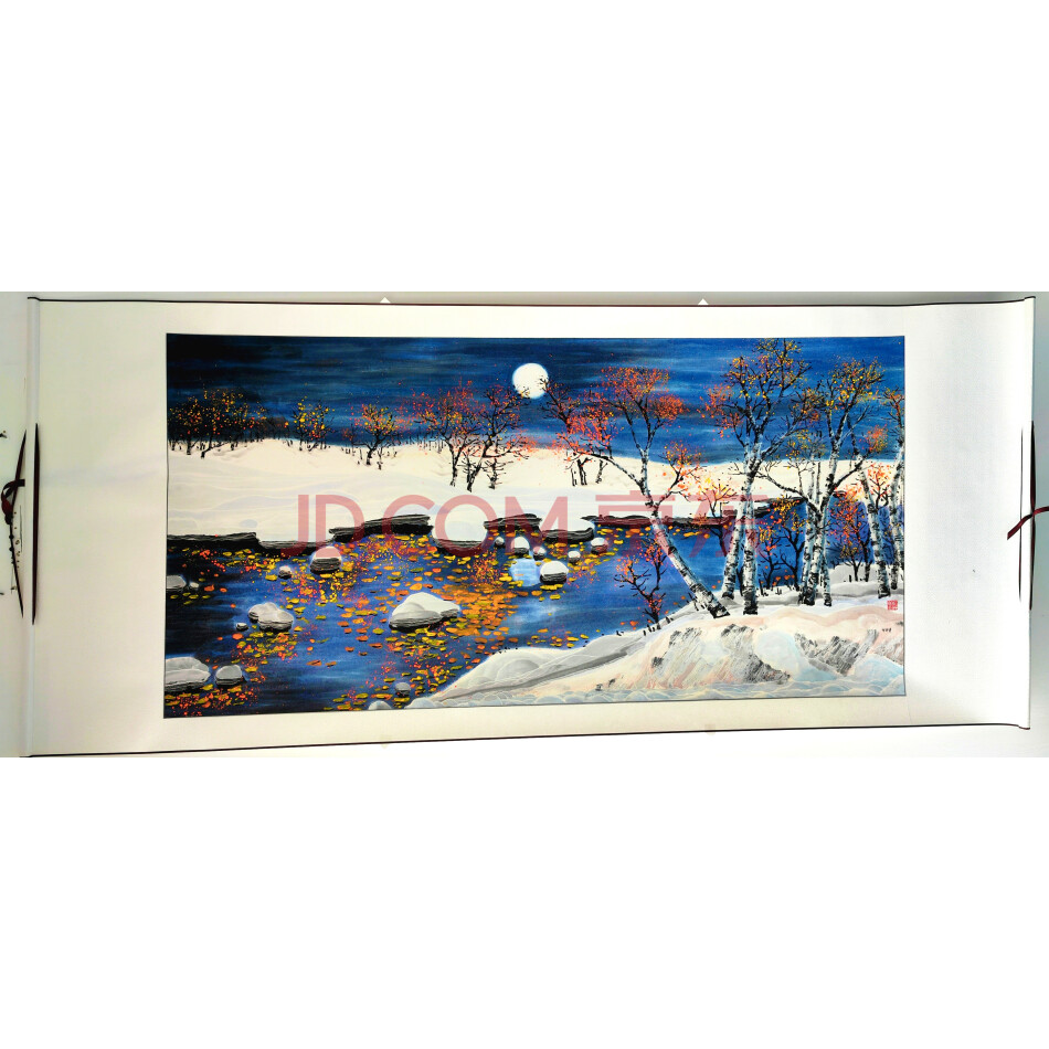 著名画家戴丽新老师冰雪系列（戴丽新冰雪画1）
