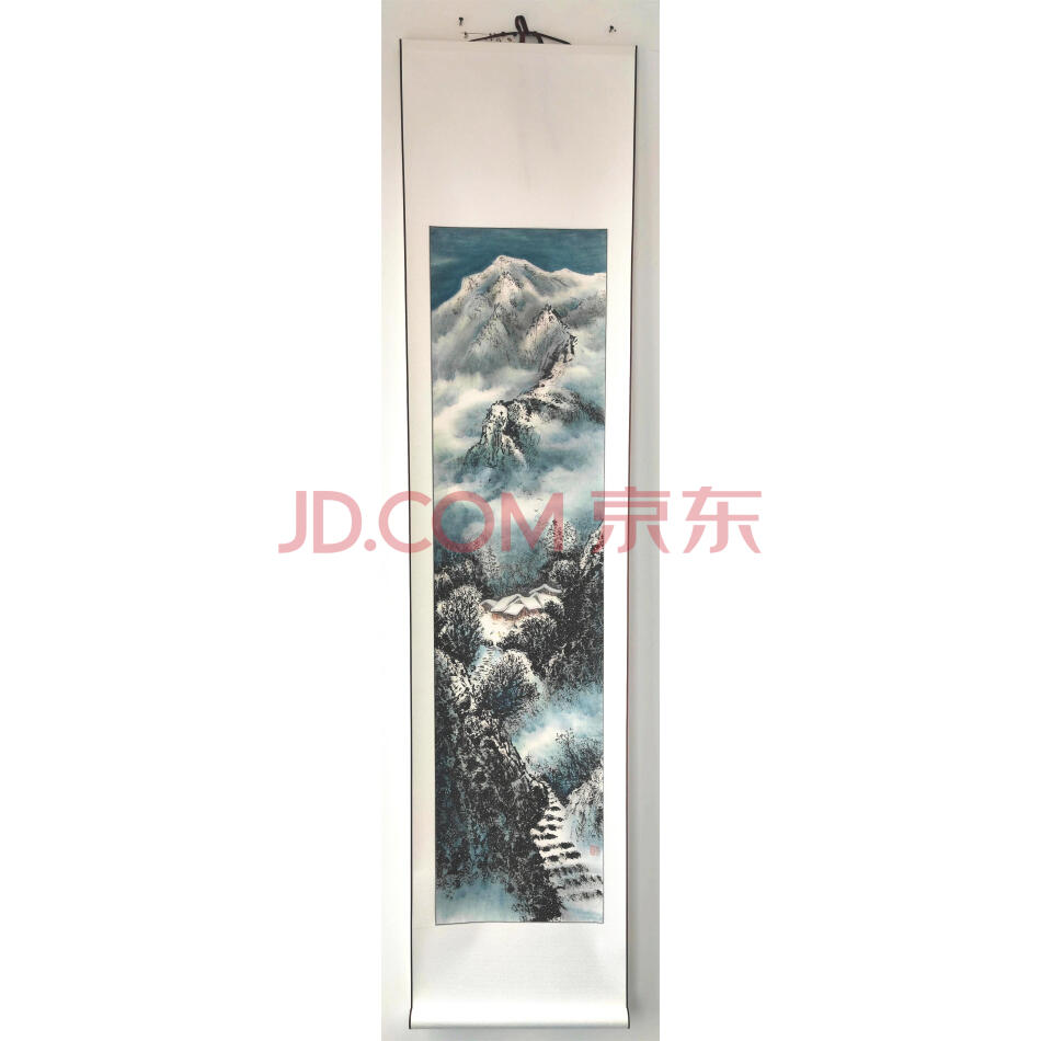 著名画家戴丽新老师山水冰雪系列（戴丽新冰雪画4）
