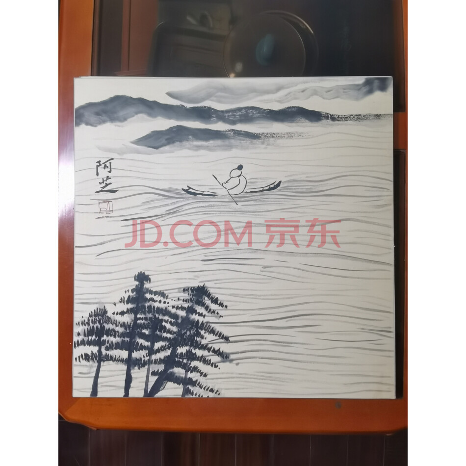藏品名画H----247《白石人物画6系列44X44cm》