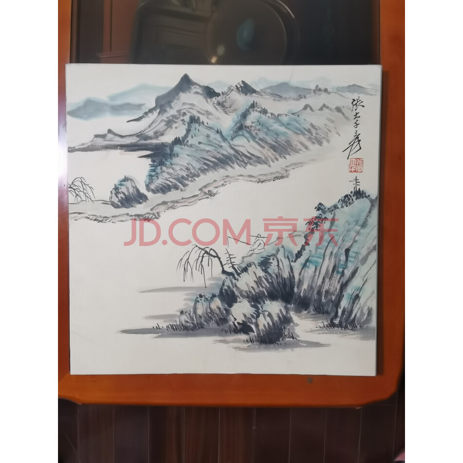 藏品名画H----236《大千山水6系列44X44cm》