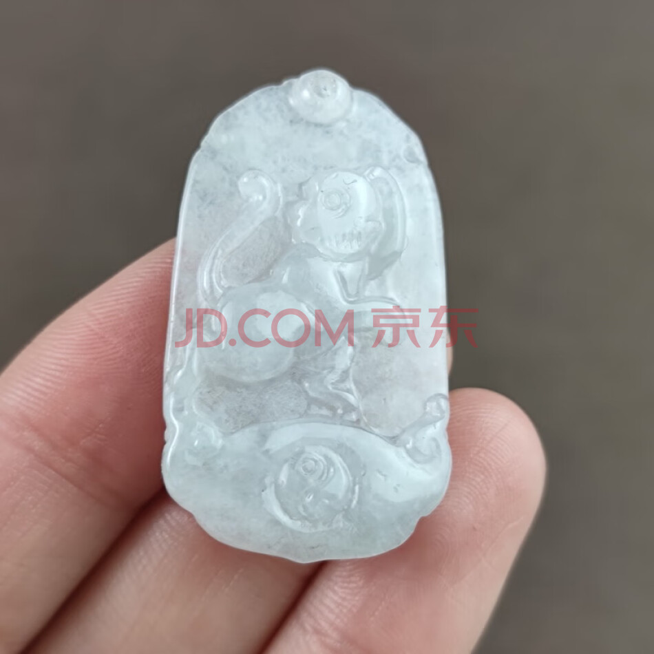 A2 翡翠A货生肖猴38*22*6mm 10g501960JW002-4-004