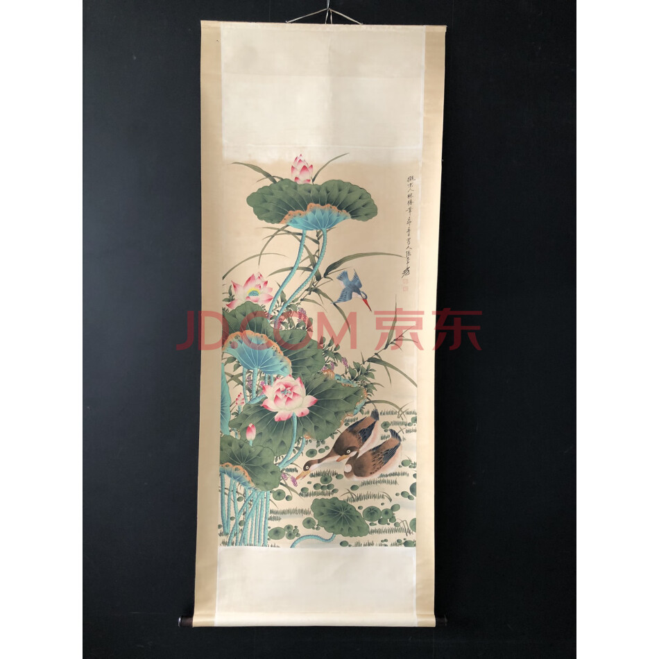 处置标的-W0216四尺手绘花鸟画