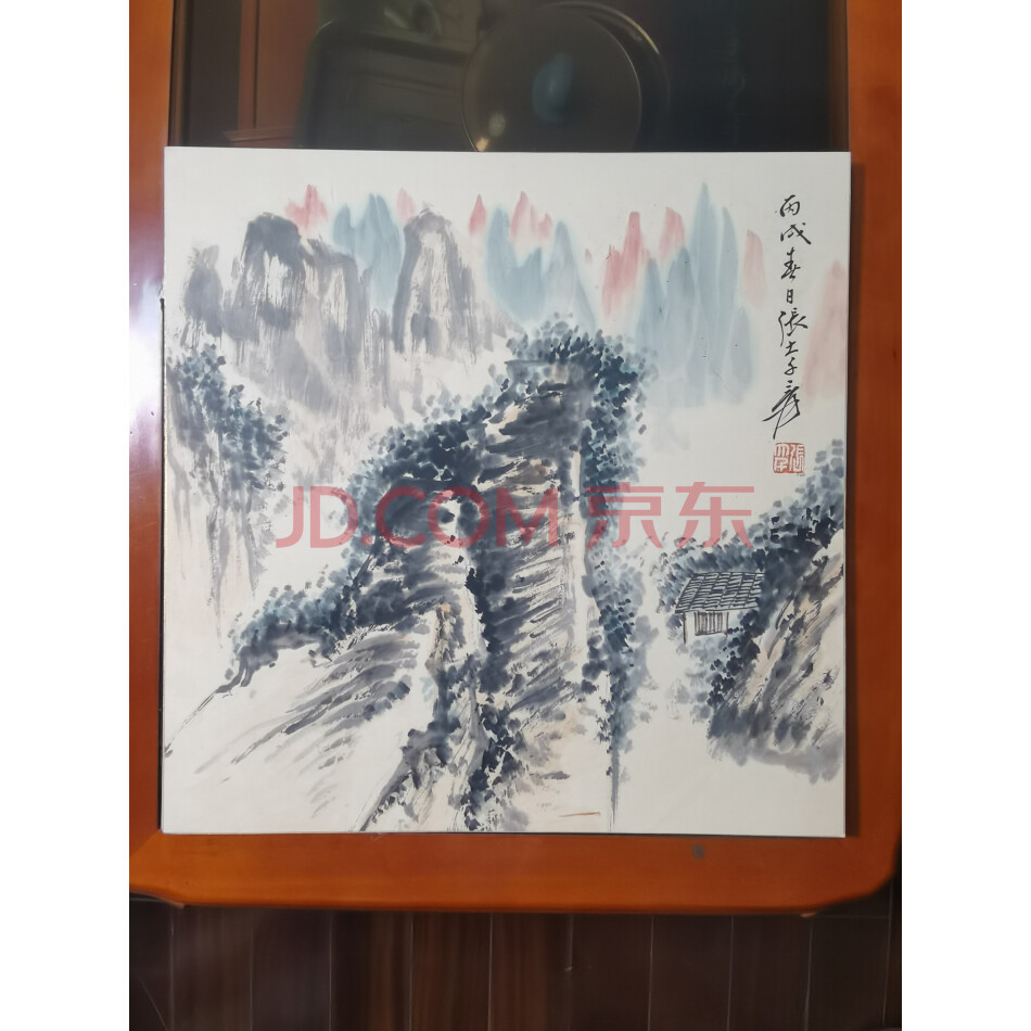 藏品名画H----238《大千山水8系列44X44cm》