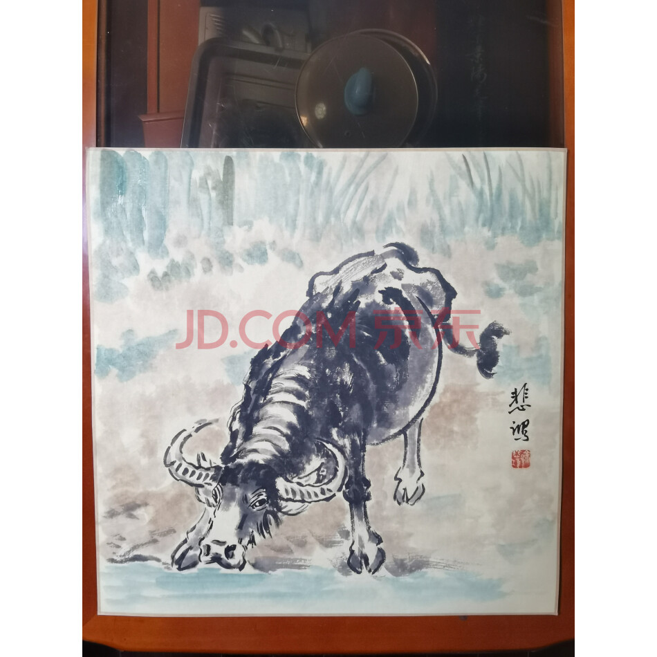 藏品名画H----318《悲鸿动物作品11系列44X44cm》