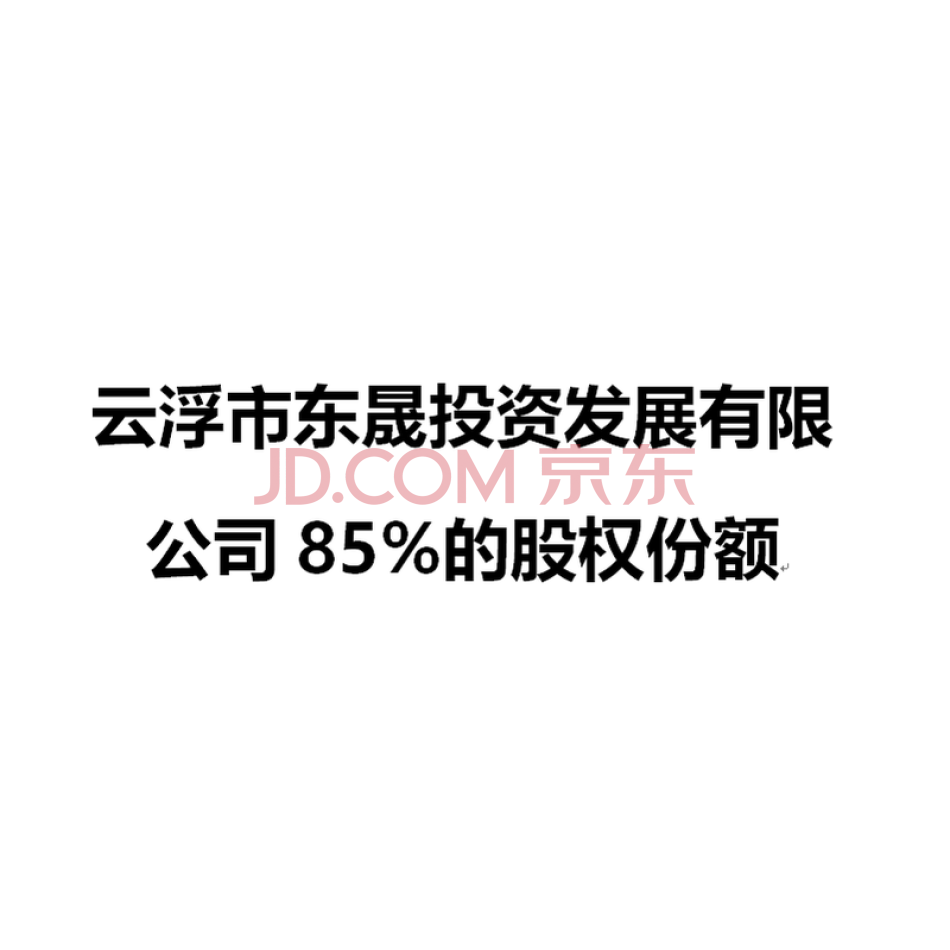 陈健津持有的云浮市东晟投资发展有限公司85%的股权份额