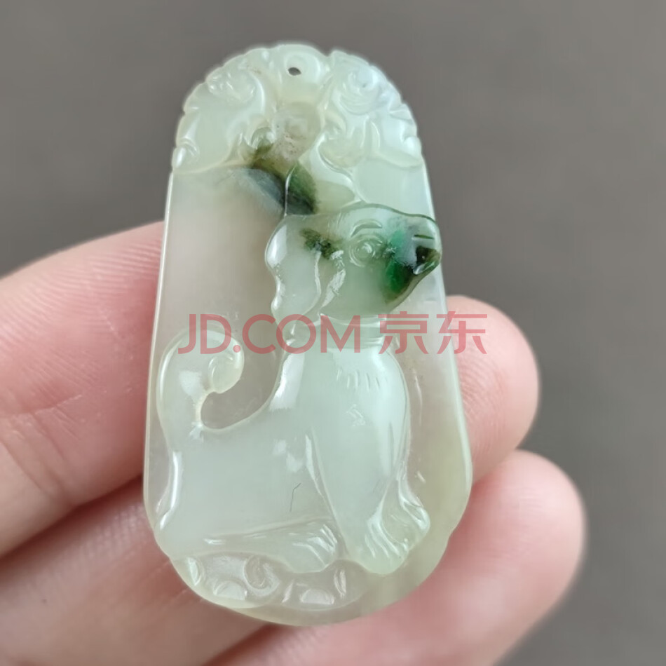 A2 翡翠A货生肖狗36*21*4mm 6g501965JW002-4-009