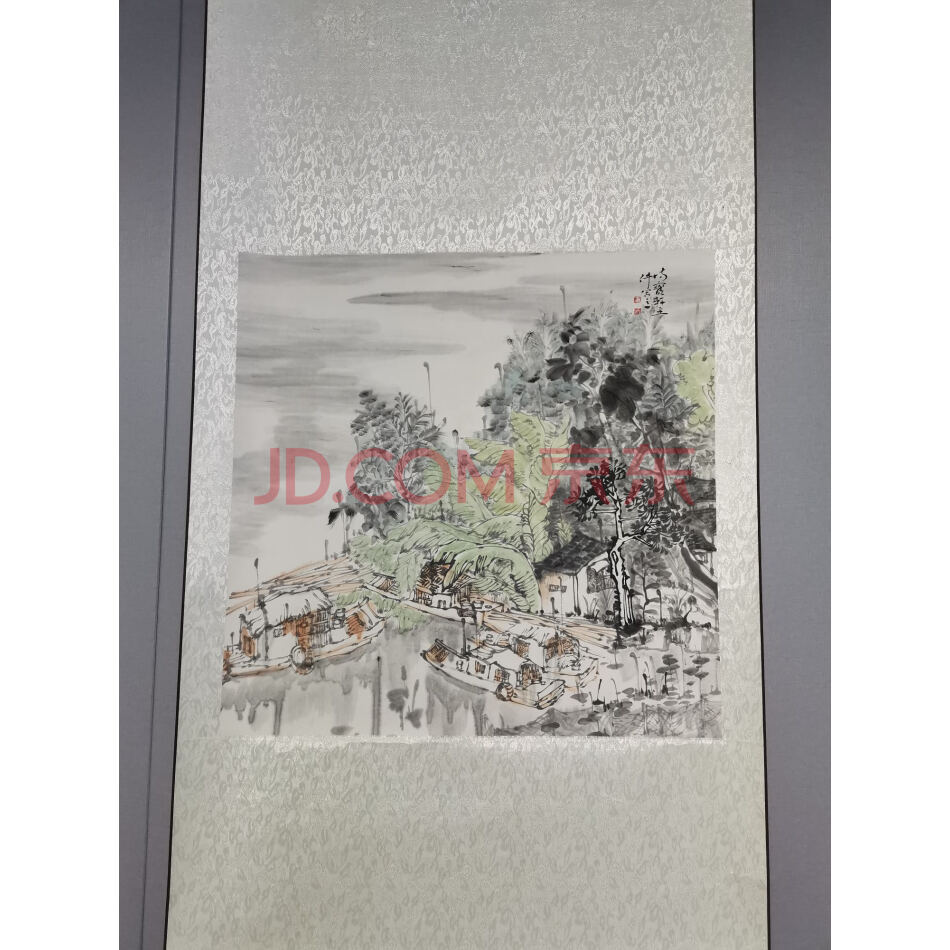 处置标的-W02955旧藏手绘山水画一幅有款