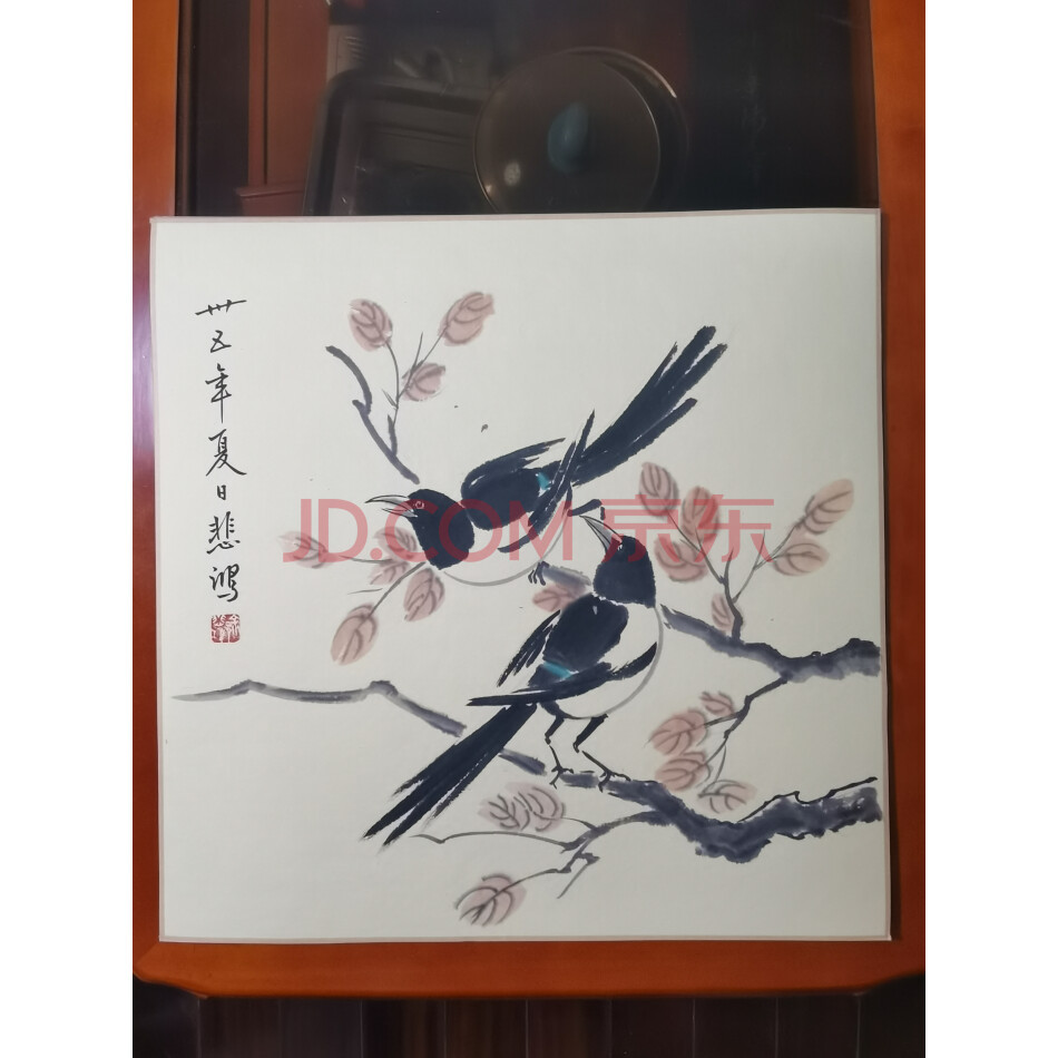 藏品名画H----314《悲鸿动物作品7系列44X44cm》