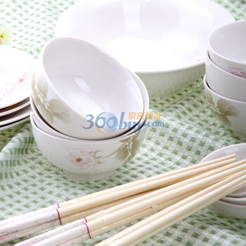 冠福花飞蝶舞25头中餐具