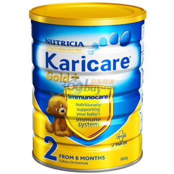 karicare 可瑞佳金装较大婴儿和幼儿2段配方奶粉 900g