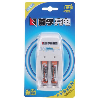 
                                                                                南孚(NANFU)7号充电电池2粒 镍氢耐用型900mAh 附充电器 适用于玩具车/血压计/血糖仪/鼠标等 AAA                