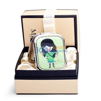 米卡mecor创意礼品12星座漫画化妆镜射手座银色生日礼物