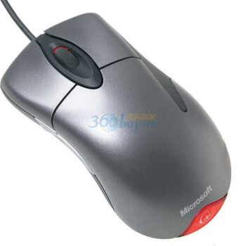 Microsoft微软IE3.0光学银光鲨游戏鼠标复刻版（160元价位）