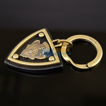 gucci古奇复古黄铜盾牌钥匙扣203719becot1000