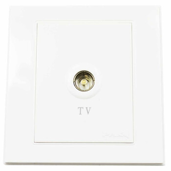 三雄极光v6系列pak-v6tv一位电视插座3个装