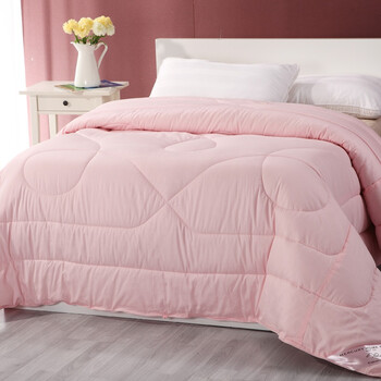 水星家纺 被子/被芯 春秋舒爽被qp121001 粉红色 220*240cm