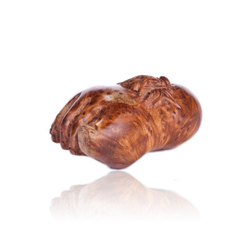 沐恩 知足常乐 天然麻梨疙瘩 小叶鼠李老料手把件