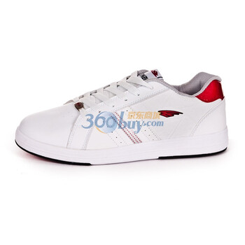 温克wenke 时尚简约男式运动板鞋 120113 白色 40