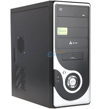 > 金河田(golden field)电脑机箱 飓风8208b 银黑色(含额定250w电源)