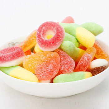 口水娃 休闲办公室零食 qq糖 橡皮糖(酸沙型)148g/袋
