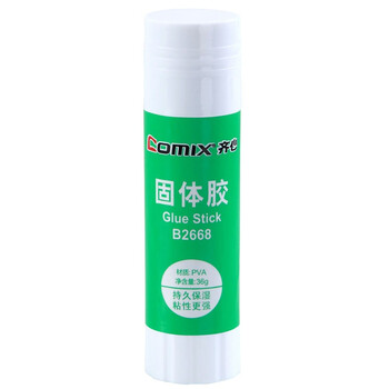 齐心(Comix)固体胶/胶棒 PVA固体胶水 36g/支 12支/盒 办公用品B2668-N绿 齐心(Comix)固体胶/胶棒 PVA固体胶水 36g/支 12支/盒 办公用品B2668-N绿