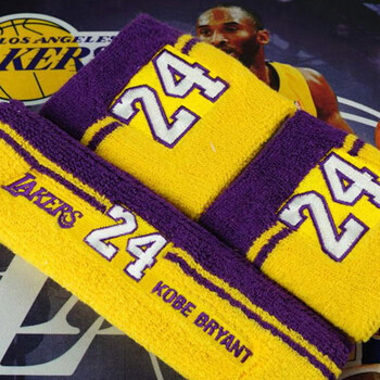 专业篮球羽毛球乒乓球足球运动 吸汗均码 湖人队科比kobe 头带护腕