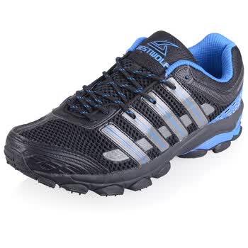 飙山狼运动鞋男鞋轻透气男士跑步鞋网鞋bc21213 黑宝蓝 44