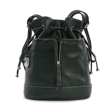 vsvelsus 2013新款女包真皮双肩包 头层牛皮多功能水桶背包va1436 深