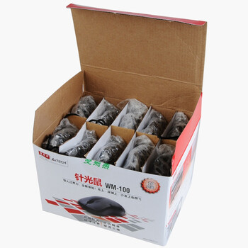 
                                        
                                                                                双飞燕（A4TECH) WM-100 十只装 有线鼠标 笔记本台式电脑办公家用便携鼠标 USB接口 黑色                