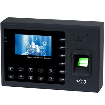 
                                                            ZKTeco/熵基科技H10 指纹考勤机 稳定型快速打卡机 自动生成报表                