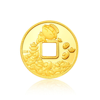 周大福 千足金福星宝宝 投资黄金币(约:10g计价)if26-if32 if32约10.