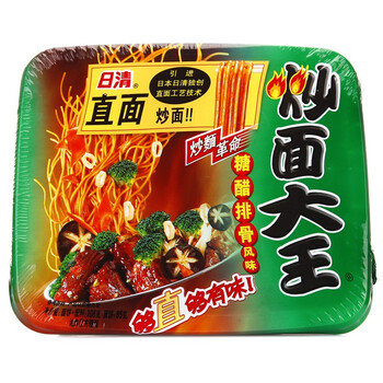 【京东超市】日清 方便面 炒面大王 糖醋排骨口味 108g碗装