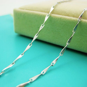 meicen美岑珠宝 pd990钯金项链 经典瓜子项链 白金色时尚质感 正品