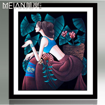 
                                        美岸（Meian） 十字绣5D钻石画客厅十字绣精准印花十字绣客厅云南重彩 蝶舞尺寸72*58cm棉线                