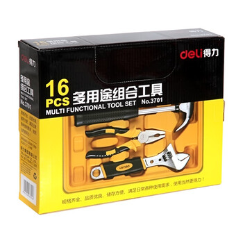 【超级爆款】得力(deli)16件套多功能组合工具箱 办公居家常用工具套装 【超级爆款】得力(deli)16件套多功能组合工具箱 办公居家常用工具套装